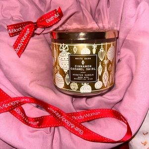 Cinnamon Caramel Swirl Bath & Body Works 3 Wick Candle *New*